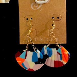 Plunder clay earrings